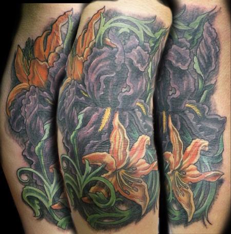 Tattoos - Black Iris tattoo - 61884